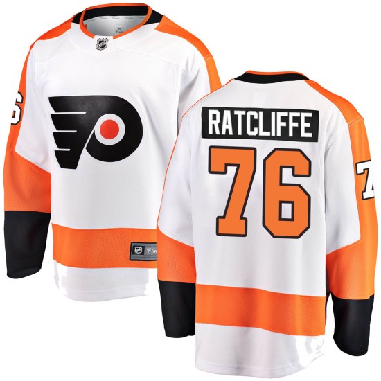 Isaac Ratcliffe Philadelphia Flyers Youth Breakaway Away Fanatics Branded Jersey - White