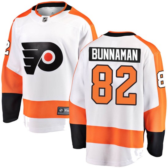 Connor Bunnaman Philadelphia Flyers Breakaway Away Fanatics Branded Jersey - White